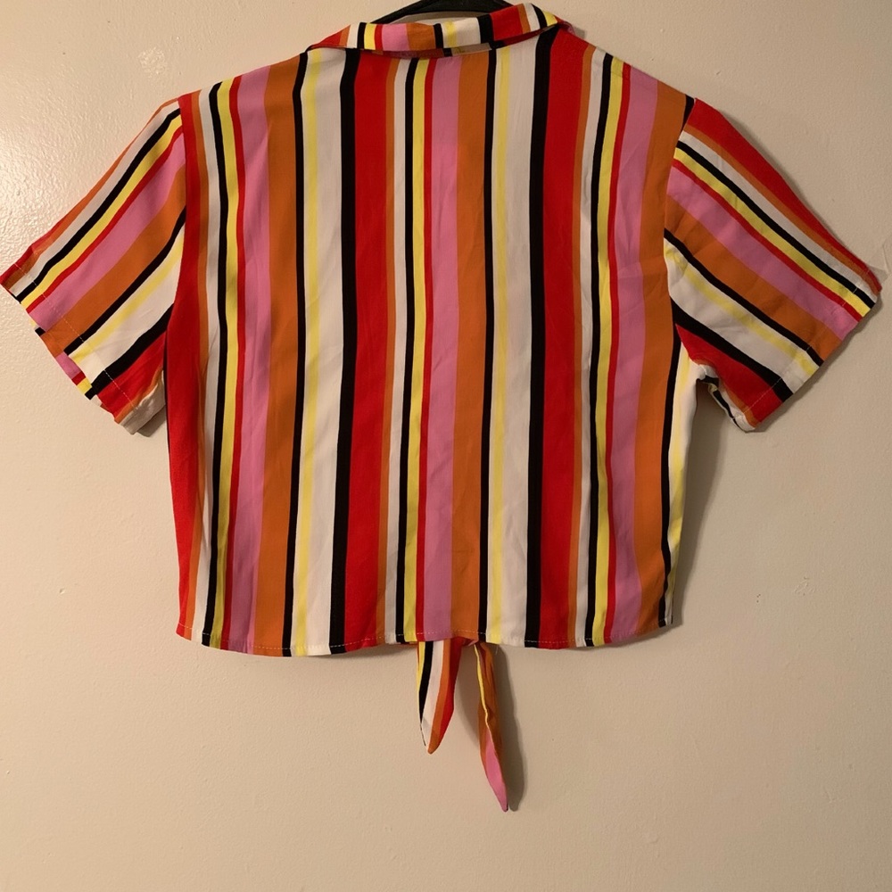 Multicolored stripped crop top - Picture 3 of 3
